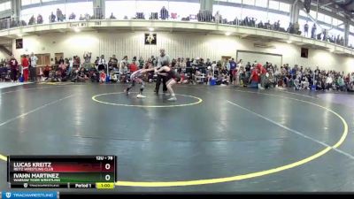 78 lbs Champ. Round 2 - Matthew OBrien, Center Grove Wrestling Club vs Liam Shaw, Prodigy Wrestling Club