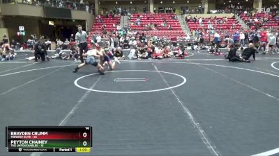 120 lbs Round 3 (6 Team) - Brayden Crumm, Midwest Elite vs Peyton Chainey, The Untouchables