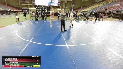 190 lbs Cons. Round 4 - Elijah Hawes, Empire Wrestling Club vs Layne O`Neil, WOW Wrestling Club