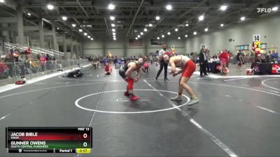 175 lbs 5th Place Match - Gunner Owens, South Central Punishers vs Jacob Bible, Maize