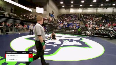 132 lbs 5th Place Match - Quinn Bedell, Corner Canyon vs Caleb Strom, Herriman