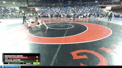 113 lbs Champ. Round 2 - Michael Baxter, Punisher Wrestling Company vs Remington Hewes, South West Washington Wrestling Club