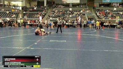 100 lbs Cons. Round 3 - Levi Evans, DC Elite vs Kash Koopmans, Siouxland Wrestling Academy