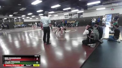 138 lbs Cons. Round 4 - Caleb Penagos, Murrieta Mesa vs Ben Giangrasso, Vacaville