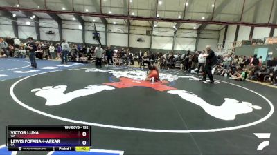 132 lbs Cons. Round 2 - Victor Luna, WA vs Lewis Fofanah-Afkar, CA