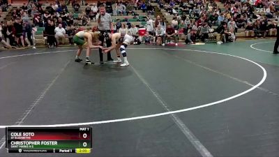 132 lbs Quarterfinal - Christopher Foster, Saint Marks H S vs Cole Soto, St Elizabeths