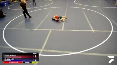 63 lbs Cons. Round 1 - Teeg Mursu, Northwest Wrestling Club vs El Malum, Minnesota