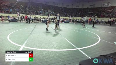 58 lbs Consi Of 16 #2 - Keegan McDaid, Del City Little League vs Krisalynn Solt, Sperry Wrestling Club