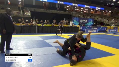 SAMANTHA B. FREITAS vs GINGER K. HINES 2024 Pan Jiu Jitsu IBJJF Championship