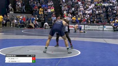 184 lbs Round of 16 - Rodney Jones, Chattanooga vs Michael Coleman, Navy