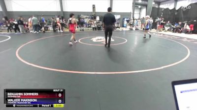 120 lbs Round 2 - Benjamin Sommers, Washington vs Walker Makinson, Thunder Mountain WC