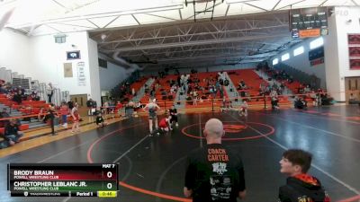 70 lbs 5th Place Match - Brody Braun, Powell Wrestling Club vs Christopher LeBlanc Jr., Powell Wrestling Club