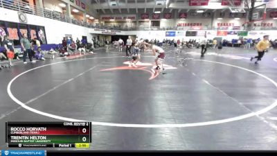 165 lbs Cons. Round 2 - Rocco Horvath, Cumberland (Tenn.) vs Trentin Helton, Missouri Baptist University