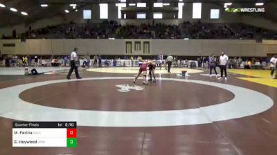157 lbs Quarterfinal - Marc Farina, Colorado Mesa University vs Spencer Heywood, Utah Valley University
