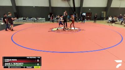 119 lbs Round 4 - Cyrus Maya, NWWC vs David A. Burchett, Betterman Elite Wrestling