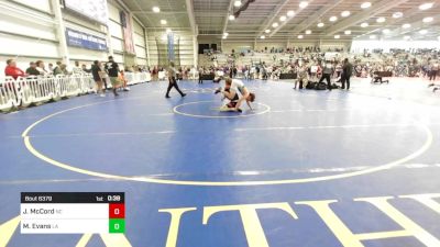 126 lbs Consi Of 32 #1 - Jake McCord, NC vs Mark Evans, LA