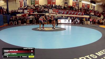 105 lbs Champ. Round 1 - Joanna Cantu, Hobart vs Maria Rescalvo, Goshen