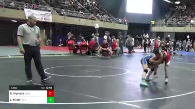 93 lbs Consi Of 8 #2 - Gia Kiprislis, Center Valley, PA vs Laney Miller, Imler, PA