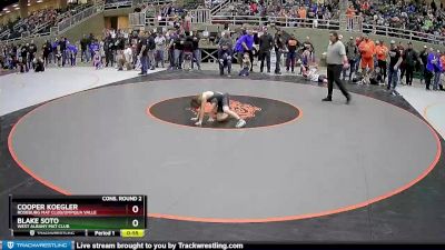 62 lbs Cons. Round 2 - Cooper Koegler, Roseburg Mat Club/Umpqua Valle vs Blake Soto, West Albany Mat Club