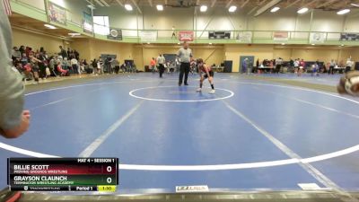 65 lbs Quarterfinal - Billie Scott, Proving Grounds Wrestling vs Grayson Claunch, Terminator Wrestling Academy