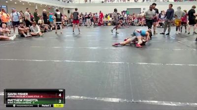 106 lbs Round 3 (4 Team) - Matthew Pishotta, BHWC Florida Supreme vs Gavin Fisher, Applied Pressure X Kame Style