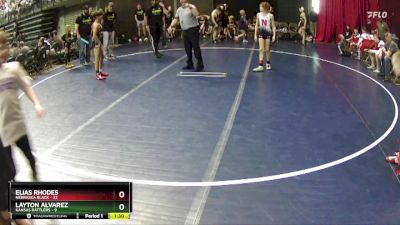 90 lbs Round 2 (6 Team) - Elias Rhodes, Nebraska Black vs Layton Alvarez, Kansas Rattlers