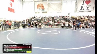 113 lbs Quarterfinal - Israel Munoz-Rosales, Bear Cave Wrestling vs William Griffith, New Hartford / Sauquoit Youth Wrestling