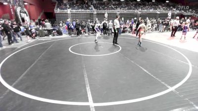 86 lbs Quarterfinal - Hayes Ingram, Bear Cave WC vs Tanner Myers, Thermopolis WC