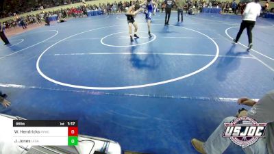 98 lbs Round Of 32 - William Hendricks, Randall Youth Wrestling Club vs Jett Jones, Legacy Wrestling Club