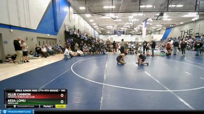 140 lbs Cons. Semi - Kesa Lomu, Westlake vs Allie Cannon, Wasatch Wrestling Club