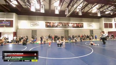 37 lbs Cons. Round 5 - Branch McPherson, JWC vs Teague Southwick, Westlake Wrestling Club