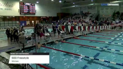 Music City Invite, Women 500 Free B Final