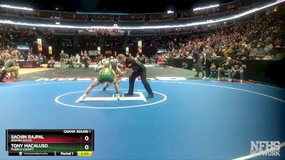 144-4A Champ. Round 1 - Tony Macaluso, Pueblo County vs Sachin Rajpal, Denver South