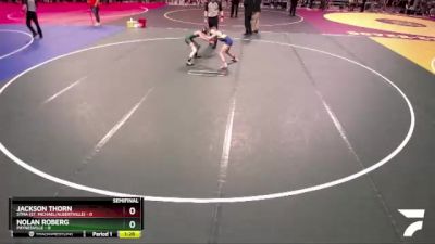 85 lbs Semis (4 Team) - Nolan Roberg, Paynesville vs Jackson Thorn, STMA (St. Michael/Albertville)