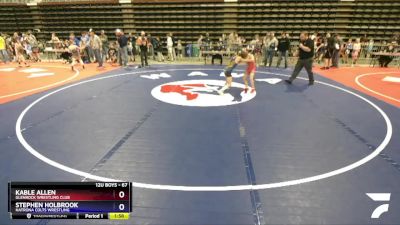 67 lbs Cons. Round 1 - Kable Allen, Glenrock Wrestling Club vs Stephen Holbrook, Natrona Colts Wrestling