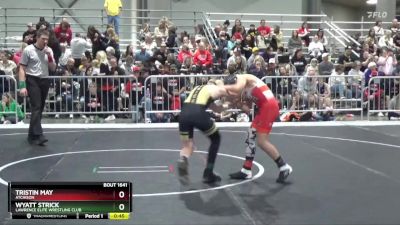 100 lbs Semifinal - Tristin May, Atchison vs Wyatt Strick, Lawrence Elite Wrestling Club