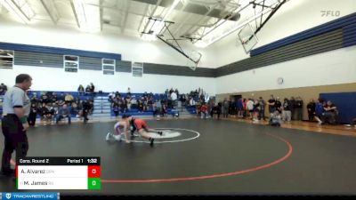 120 lbs Cons. Round 2 - Mason James, Riverside vs Adrian Alvarez, Granger