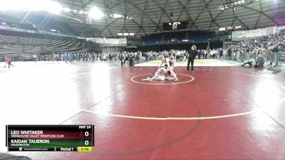 113 lbs Cons. Round 4 - Kaidan Taijeron, Washington vs Leo Whitaker, Snoqualmie Valley Wrestling Club