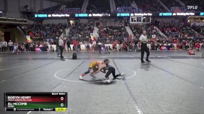 52 lbs Cons. Round 2 - Boidyn Henry, Paola Wrestling Club vs Eli McComb, Derby