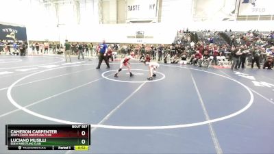 81 lbs Cons. Round 5 - Luciano Musilli, Eden Wrestling Club vs Cameron Carpenter, South Lewis Wrestling Club