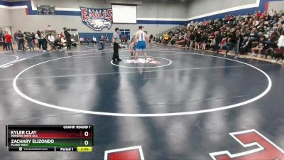 215 lbs Champ. Round 1 - Kyler Clay, Prosper Rock Hill vs Zachary Elizondo, Plano West