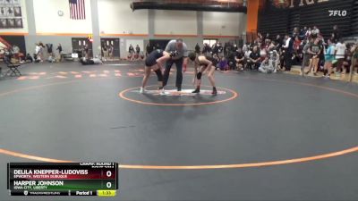 125 lbs Champ. Round 1 - Harper Johnson, Iowa City, Liberty vs Delila Knepper-Ludovissy, Epworth, Western Dubuque