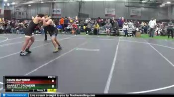 220 lbs Round 1 (8 Team) - Davin Mattimoe, Wyoming Gold vs Garrett Crowder, Team Tennessee Blue