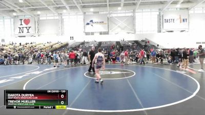 120 lbs Cons. Round 2 - Dakota Duryea, Deep Roots Wrestling Club vs Trevor Mueller, Spartan Wrestling Club