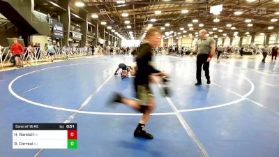 100 lbs Consi Of 16 #2 - Hudson Randall, OH vs Riley Correal, NJ