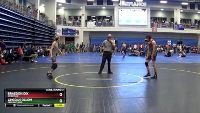 113 lbs Cons. Round 3 - Lincoln Ollom, FREMONT ROSS vs Braedon Dix, HICKSVILLE