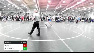 182 lbs Round Of 64 - Spencer Fine, RI vs Sawyer VanRider, FL