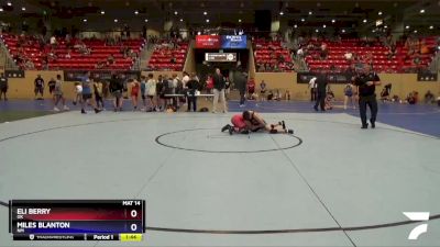 106 lbs Quarterfinal - Eli Berry, OK vs Miles Blanton, NM