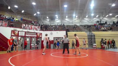 215 lbs Champ. Round 2 - Ronnie Thompson, Center Grove Wrestling Club vs Brayden Huber, Unafiliated