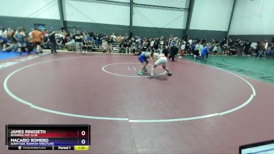 136 lbs Cons. Round 3 - James Ringseth, Newberg Mat Club vs Macario Romero, Sunnyside Ironman Wrestling